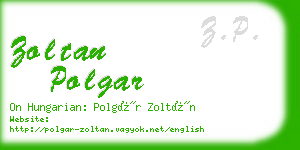 zoltan polgar business card